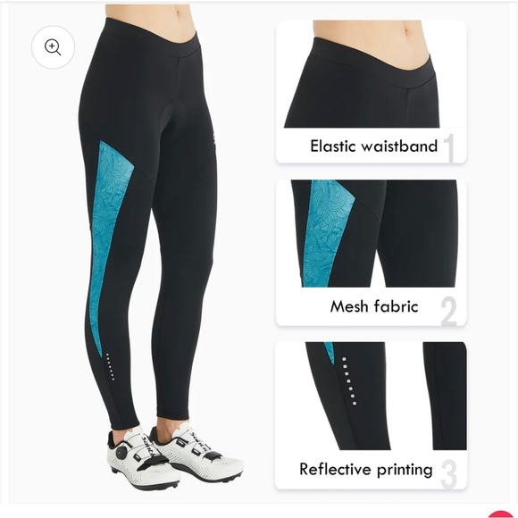 Santic Gina Blue Women Padded Cycling Pants - Picture 3 of 7